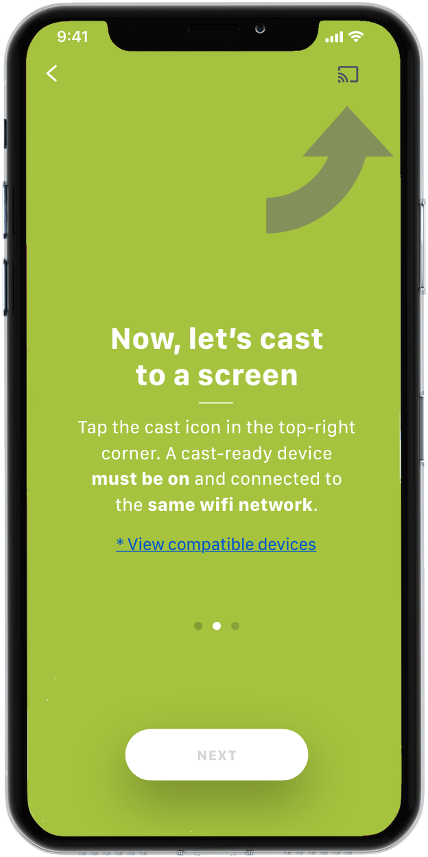 How to cast to any compatible screen